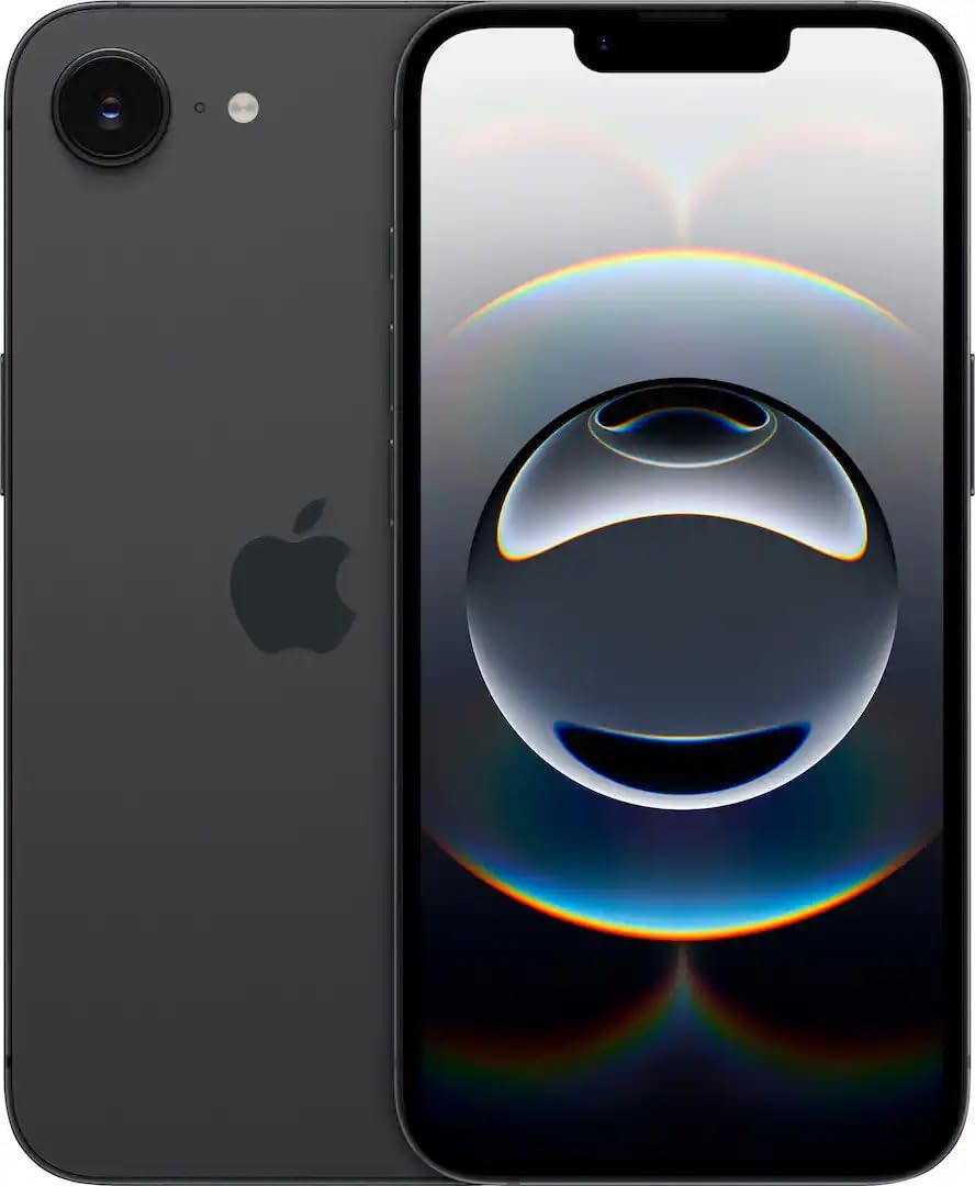 Apple iPhone 16e, 128GB, Black - Unlocked (Renewed)