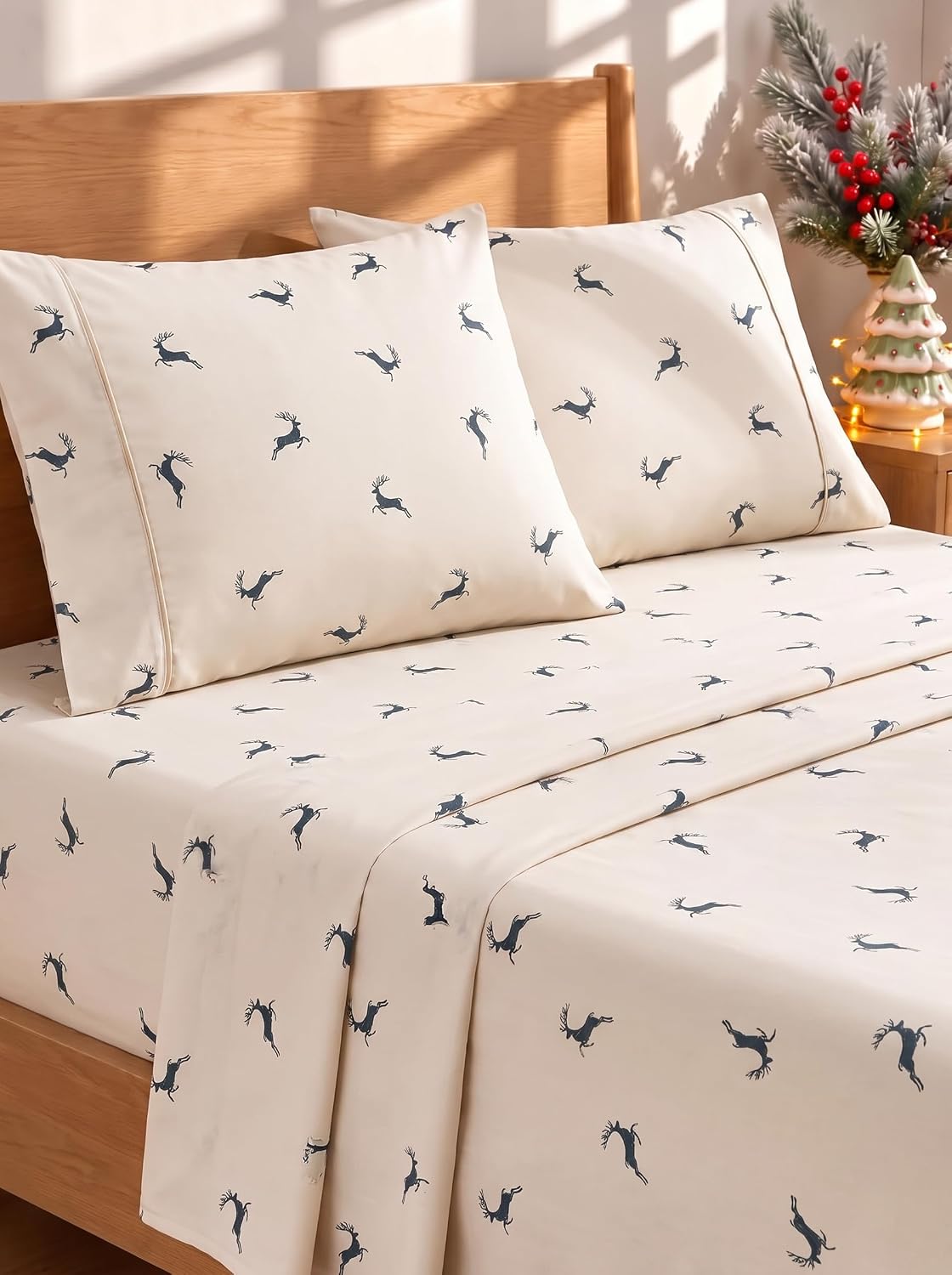 Queen Size 4 Piece Sheet Set - Comfy Breathable & Cooling Sheets - White
