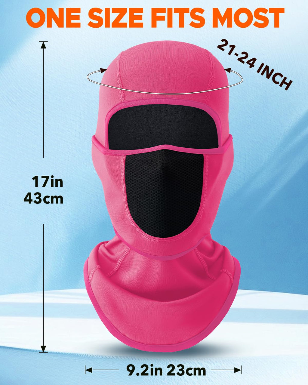 Balaclava Face Ski Mask with Movable Design for Men Women-Fleece Winter Face Covering for Cold Weather Skiing Outdoor Work