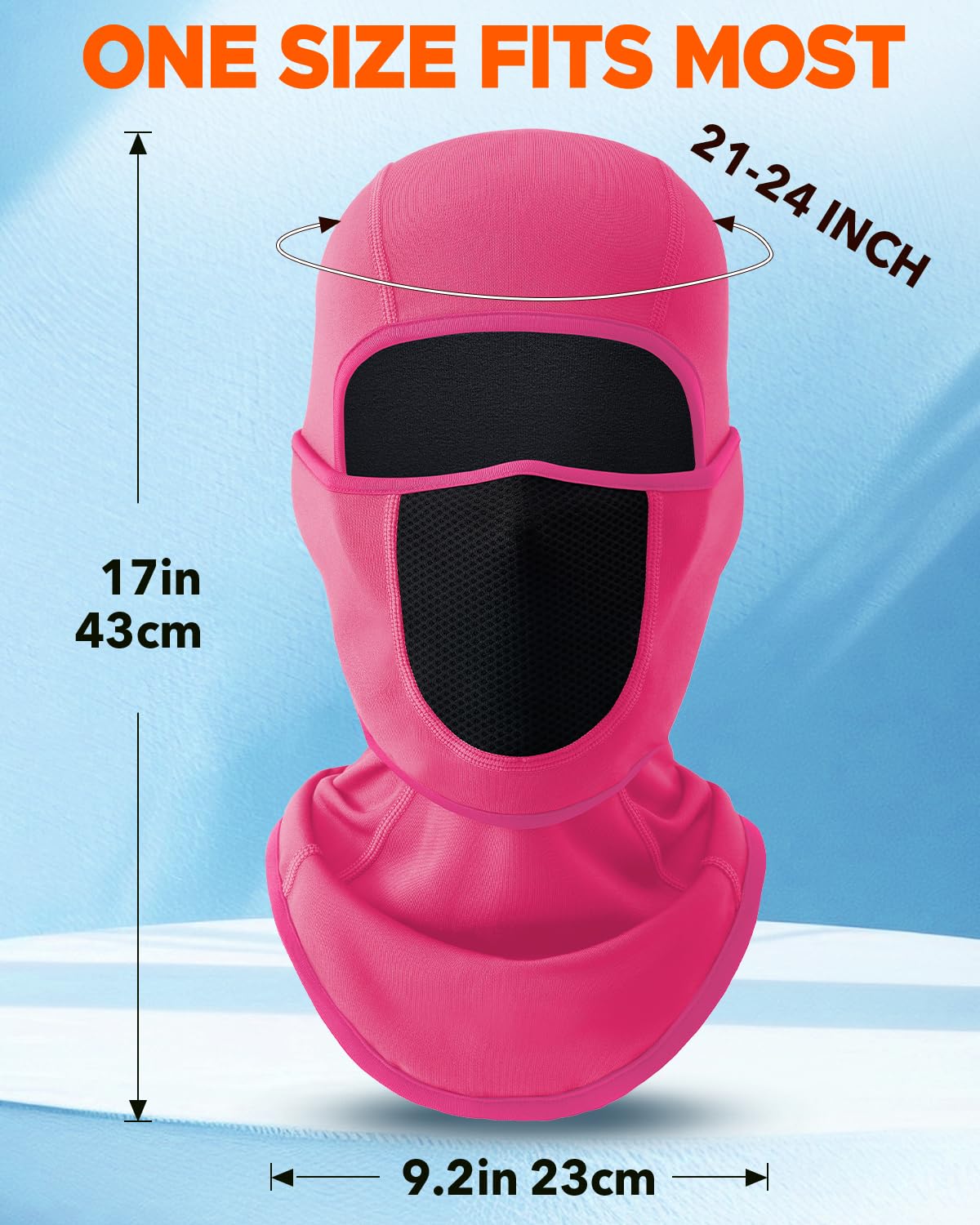 Balaclava Face Ski Mask with Movable Design for Men Women-Fleece Winter Face Covering for Cold Weather Skiing Outdoor Work