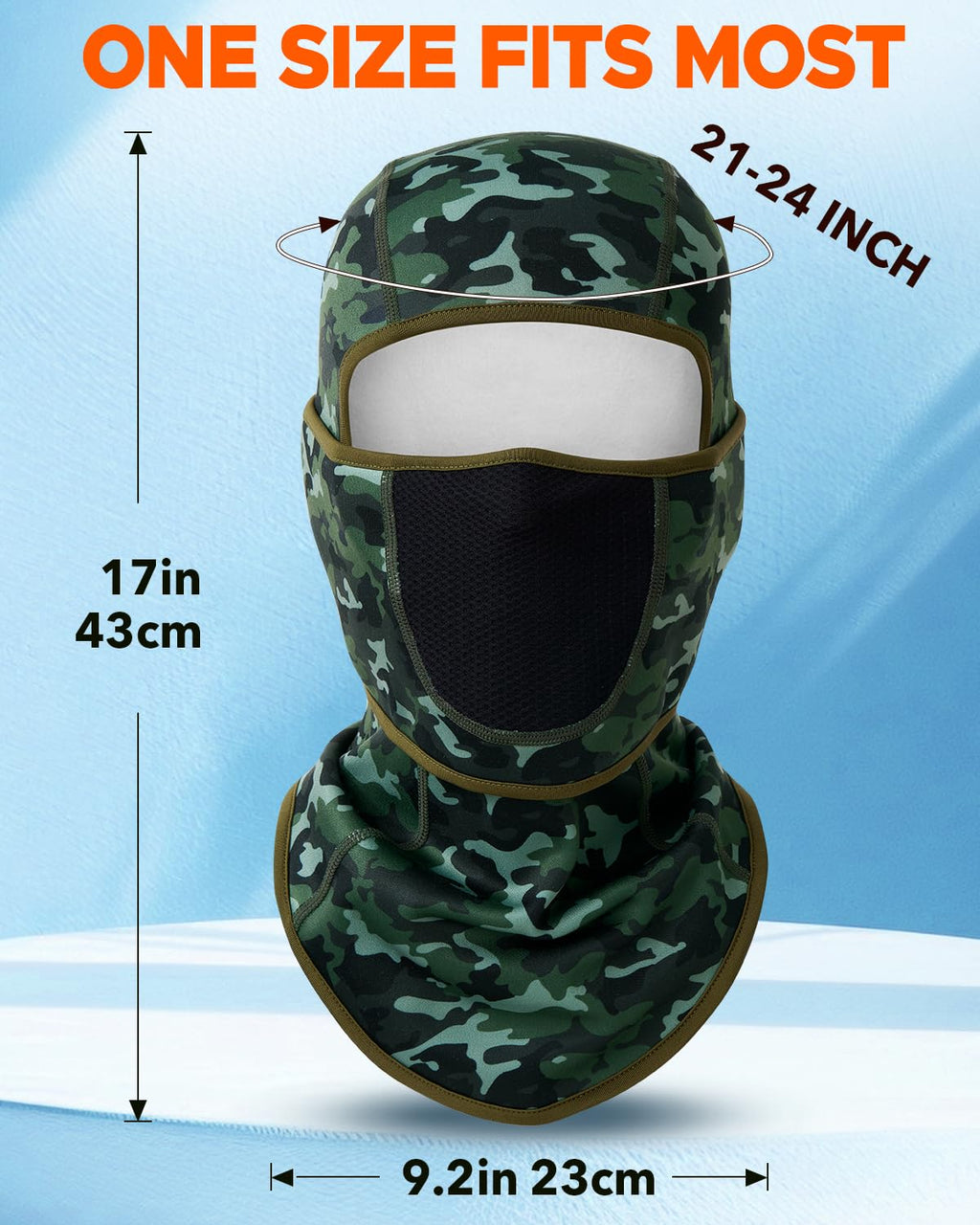 Balaclava Face Ski Mask with Movable Design for Men Women-Fleece Winter Face Covering for Cold Weather Skiing Outdoor Work