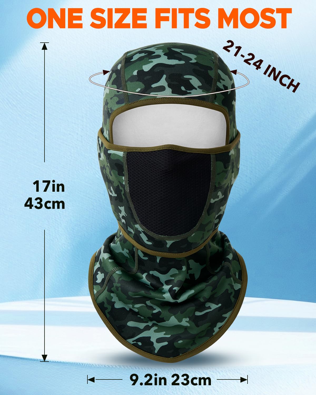 Balaclava Face Ski Mask with Movable Design for Men Women-Fleece Winter Face Covering for Cold Weather Skiing Outdoor Work