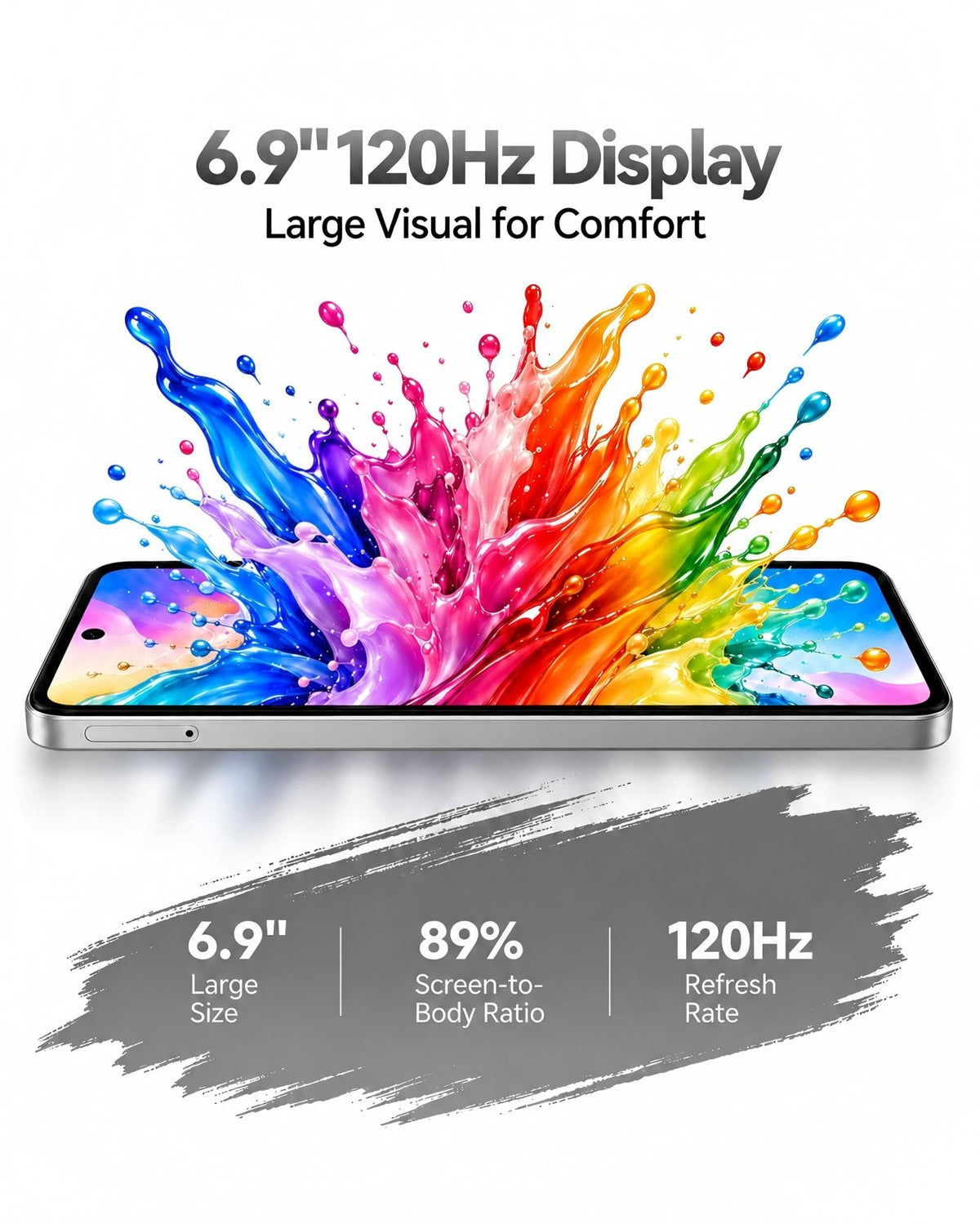 26 Ultra Cell Phone,12GB+256GB Android 15.0 Unlocked Phone, 7000mAh Battery,Dual SIM Dual Standby 5G Phone-Gold
