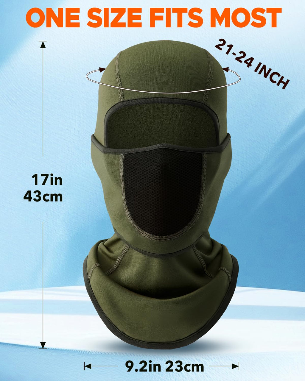 Balaclava Face Ski Mask with Movable Design for Men Women-Fleece Winter Face Covering for Cold Weather Skiing Outdoor Work