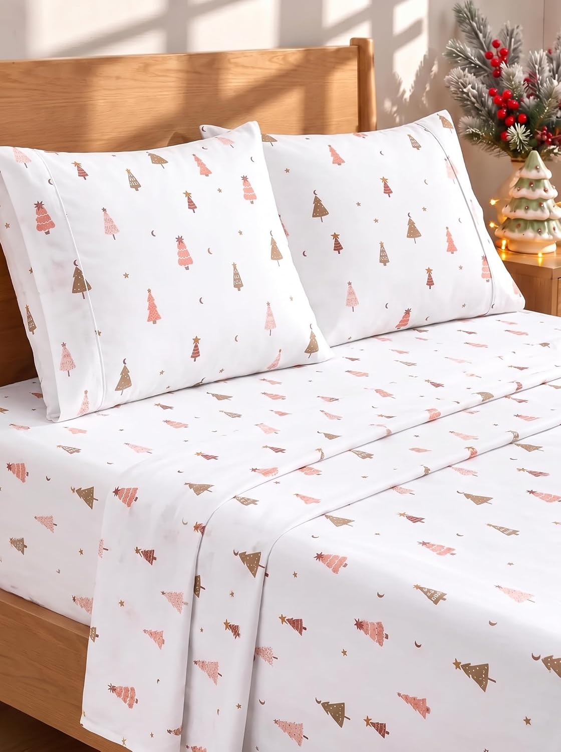 Queen Size 4 Piece Sheet Set - Comfy Breathable & Cooling Sheets - White