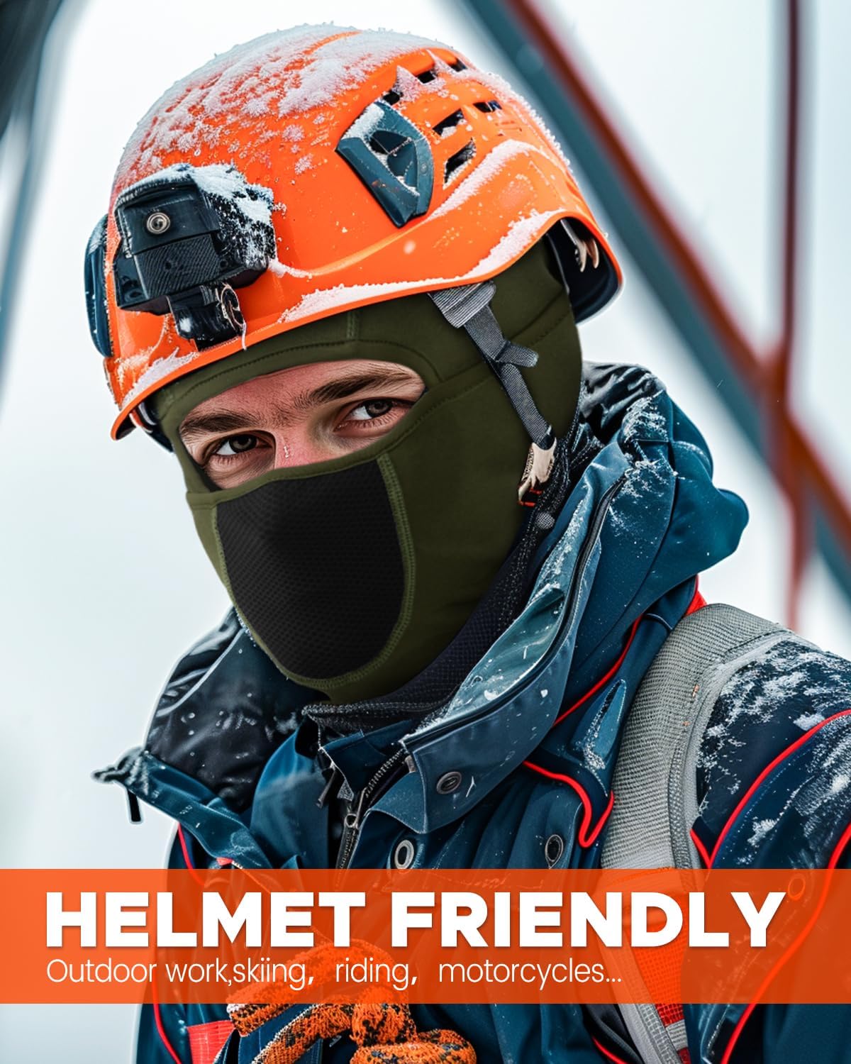 Balaclava Face Ski Mask with Movable Design for Men Women-Fleece Winter Face Covering for Cold Weather Skiing Outdoor Work