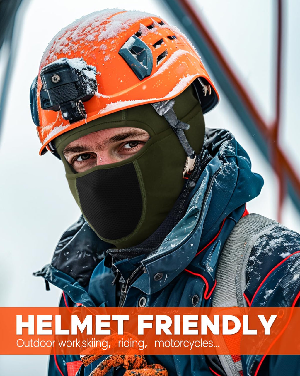 Balaclava Face Ski Mask with Movable Design for Men Women-Fleece Winter Face Covering for Cold Weather Skiing Outdoor Work