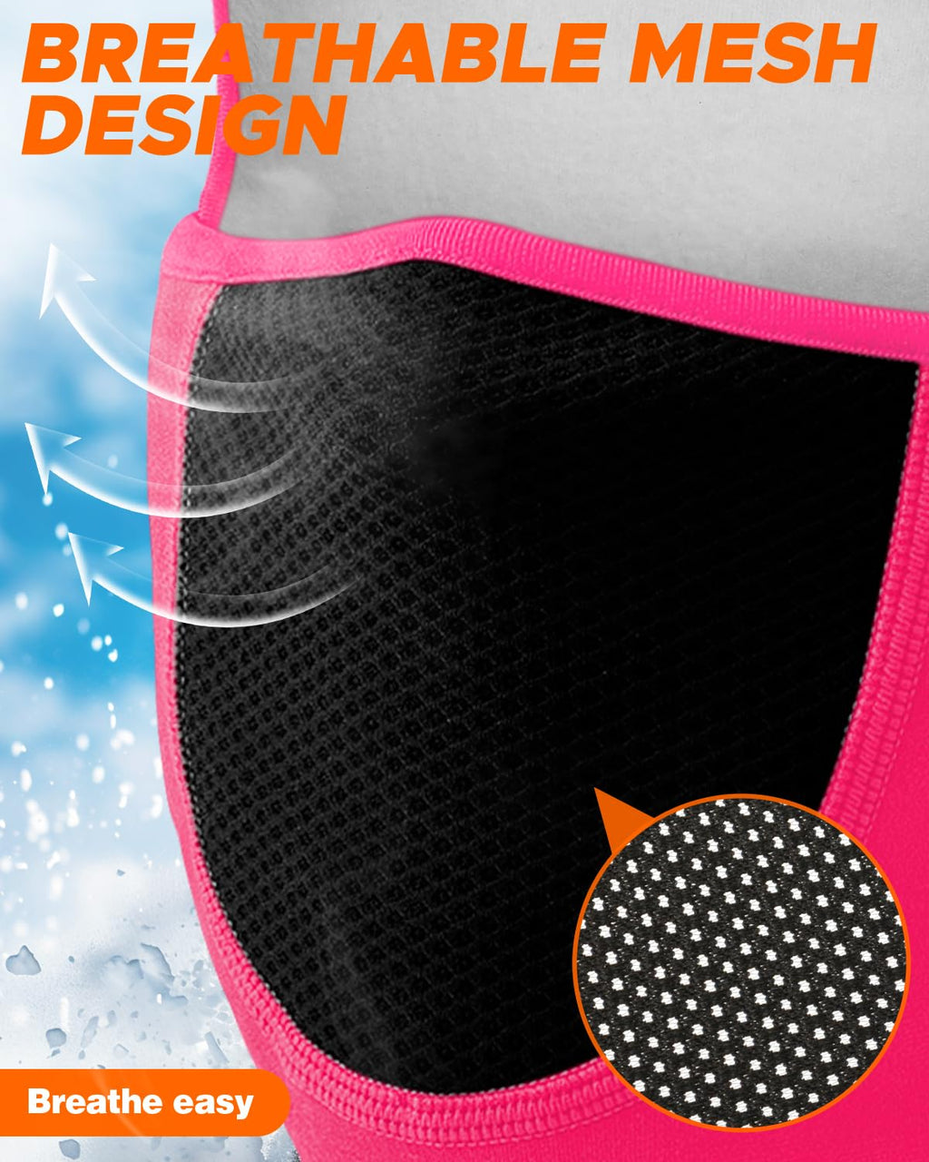 Balaclava Face Ski Mask with Movable Design for Men Women-Fleece Winter Face Covering for Cold Weather Skiing Outdoor Work