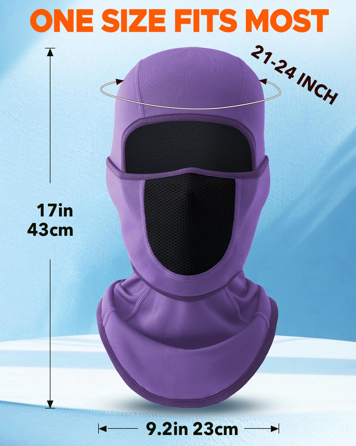 Balaclava Face Ski Mask with Movable Design for Men Women-Fleece Winter Face Covering for Cold Weather Skiing Outdoor Work