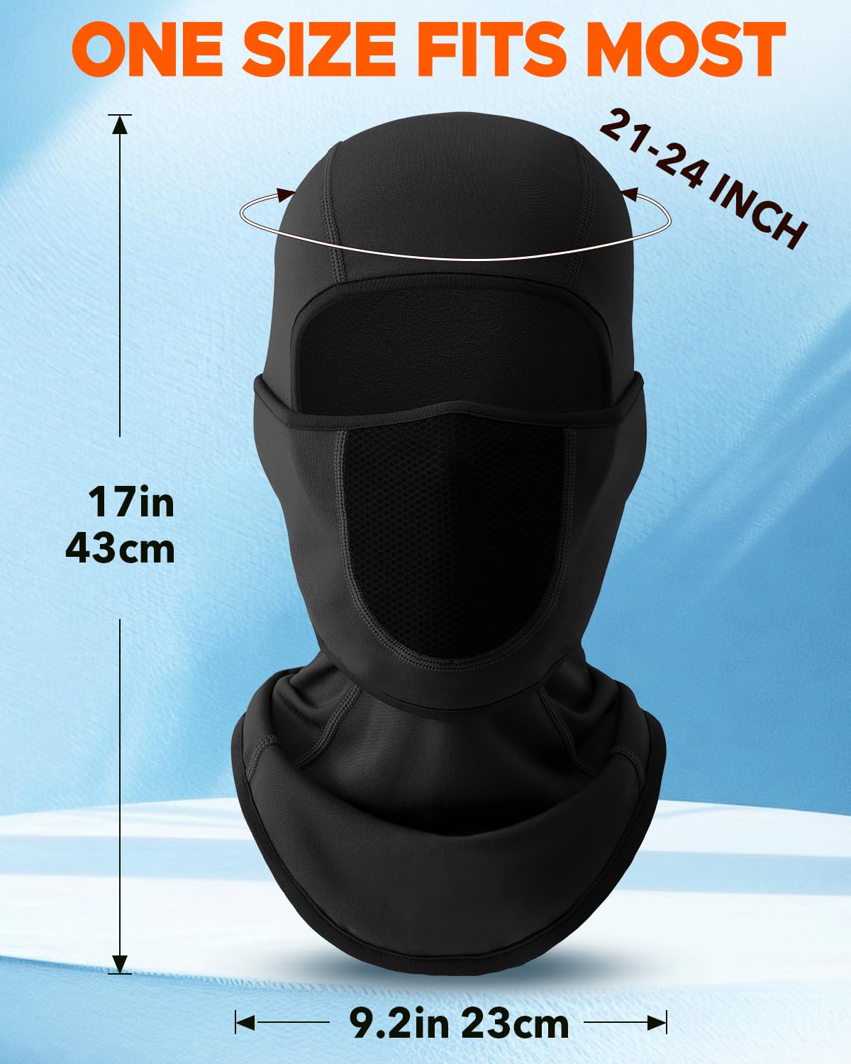 Balaclava Face Ski Mask with Movable Design for Men Women-Fleece Winter Face Covering for Cold Weather Skiing Outdoor Work