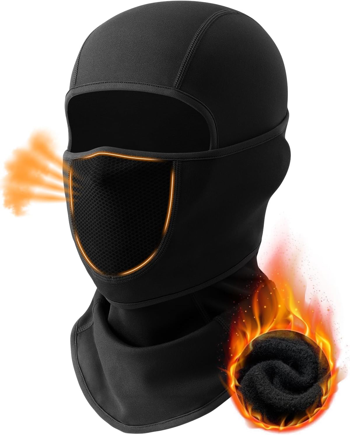 Balaclava Face Ski Mask with Movable Design for Men Women-Fleece Winter Face Covering for Cold Weather Skiing Outdoor Work