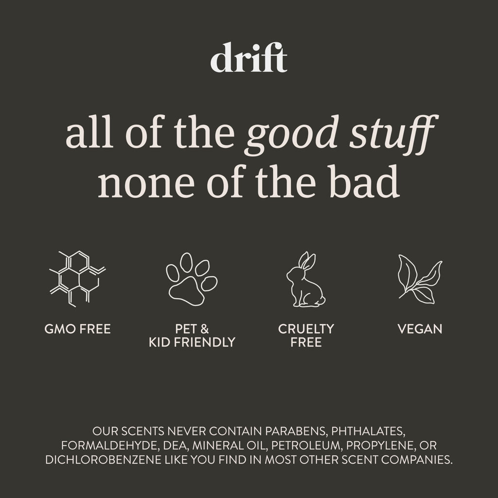 Drift Car Air Freshener - The Original Wood Air Freshener - Car Odor Eliminator - Long Lasting Scent - Auto Accessories - Metal Clip - Essential Oils - Clean Ingredients - Teak Scent Starter Kit