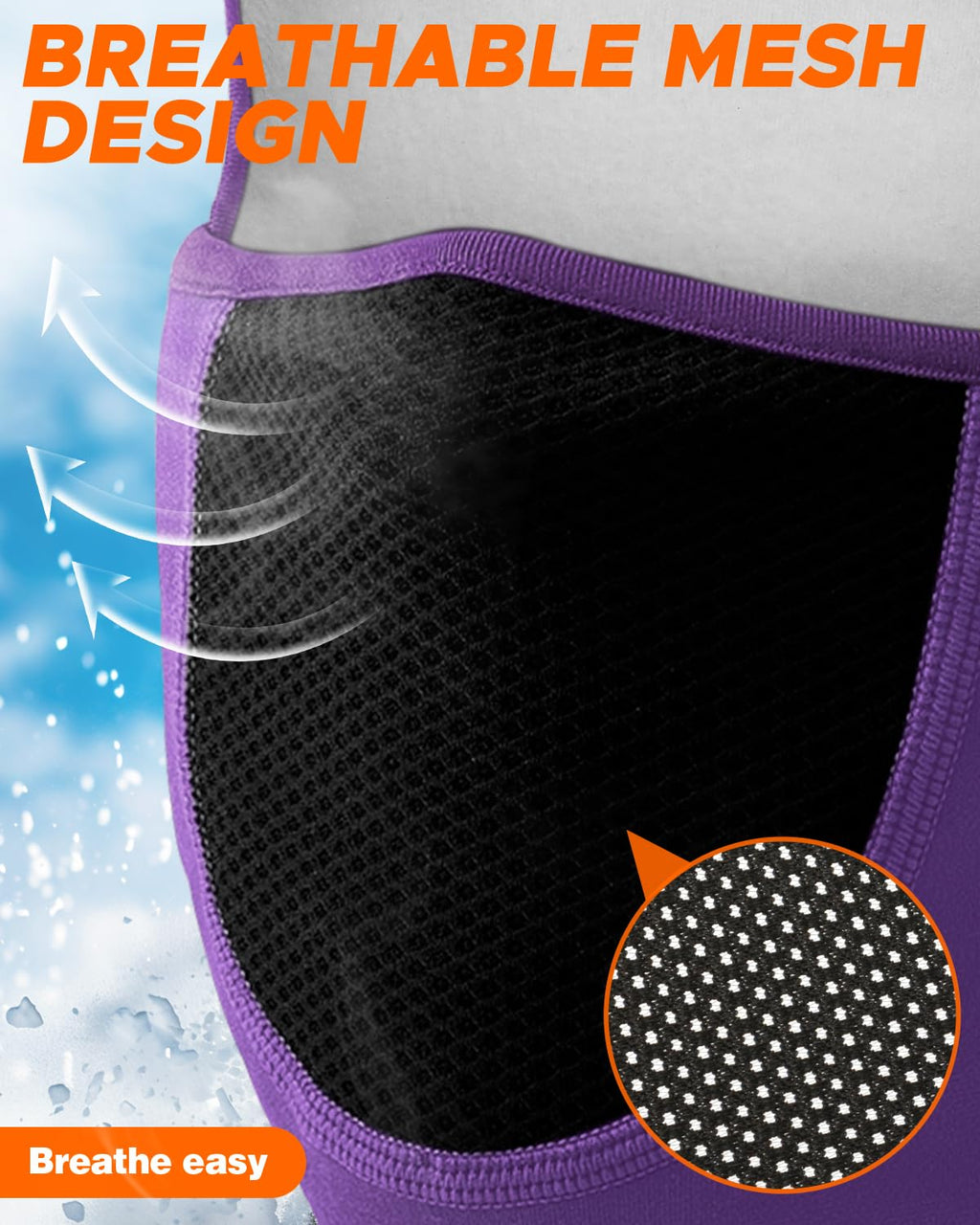Balaclava Face Ski Mask with Movable Design for Men Women-Fleece Winter Face Covering for Cold Weather Skiing Outdoor Work