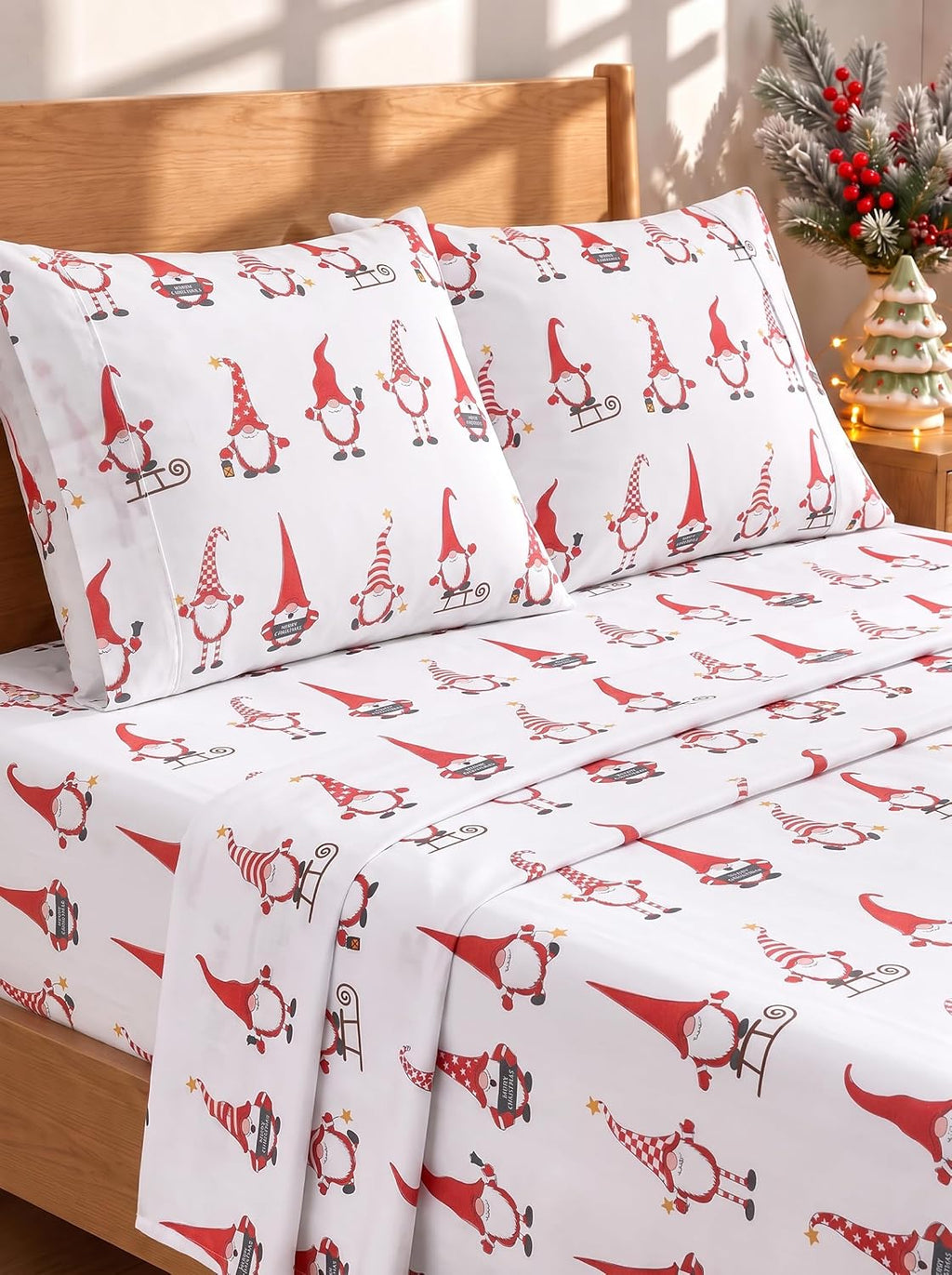 Queen Size 4 Piece Sheet Set - Comfy Breathable & Cooling Sheets - White