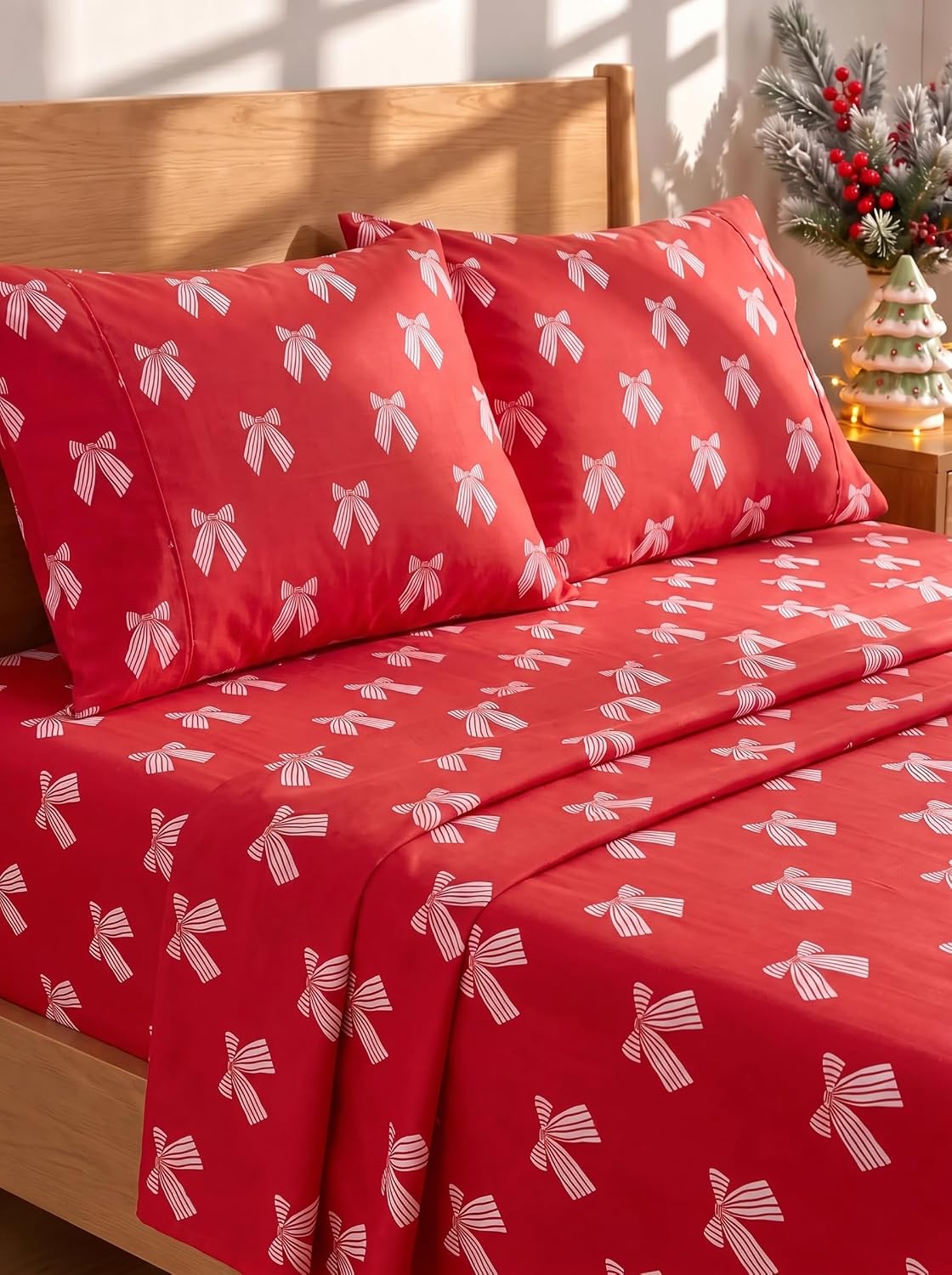 Queen Size 4 Piece Sheet Set - Comfy Breathable & Cooling Sheets - White