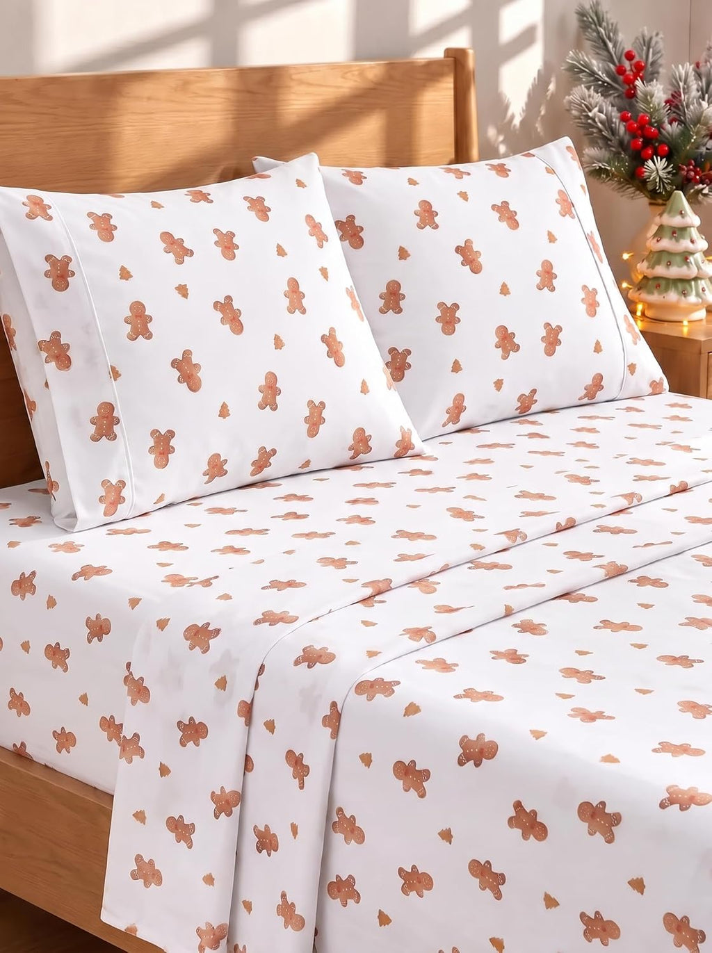 Queen Size 4 Piece Sheet Set - Comfy Breathable & Cooling Sheets - White