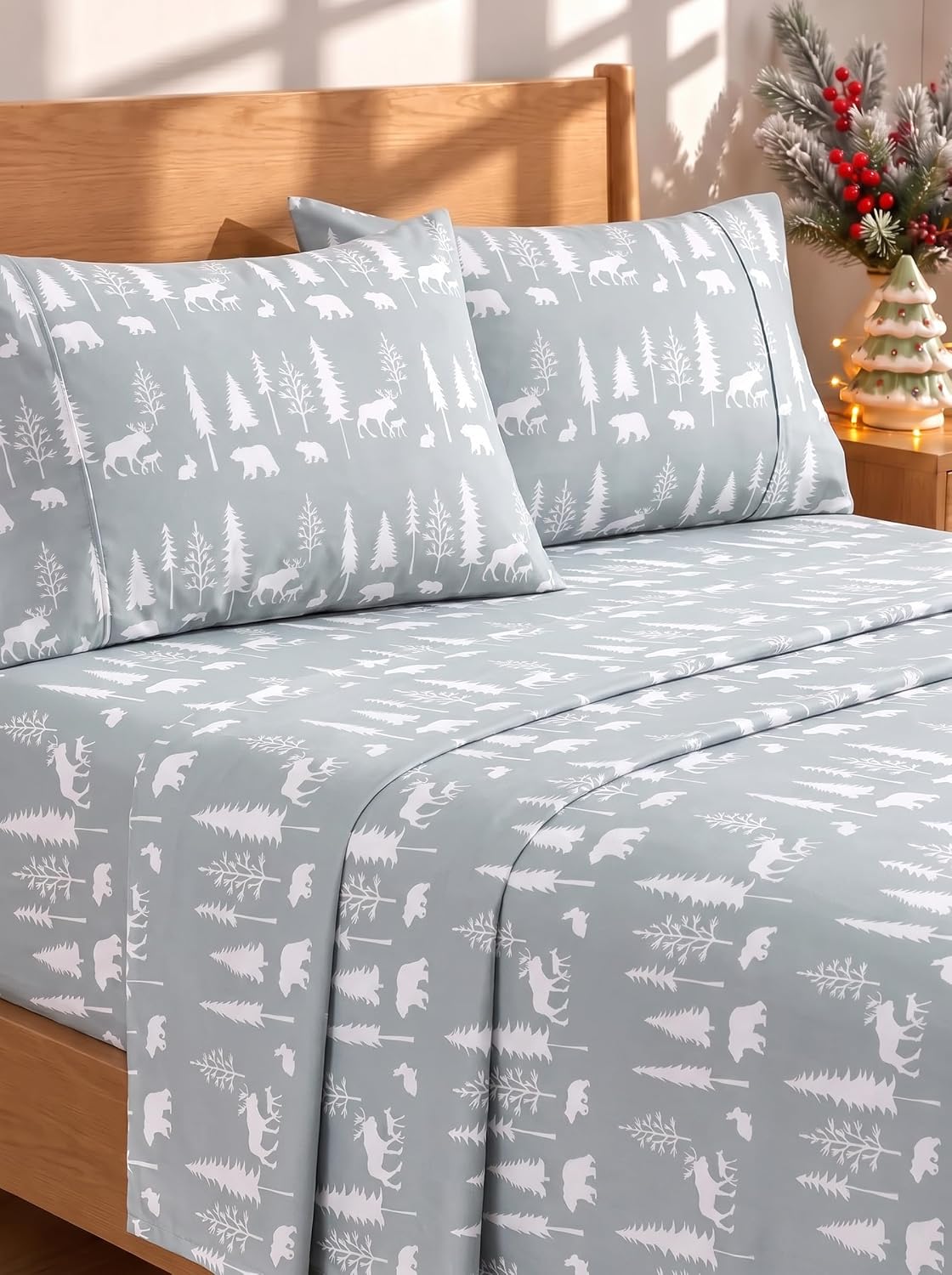 Queen Size 4 Piece Sheet Set - Comfy Breathable & Cooling Sheets - White