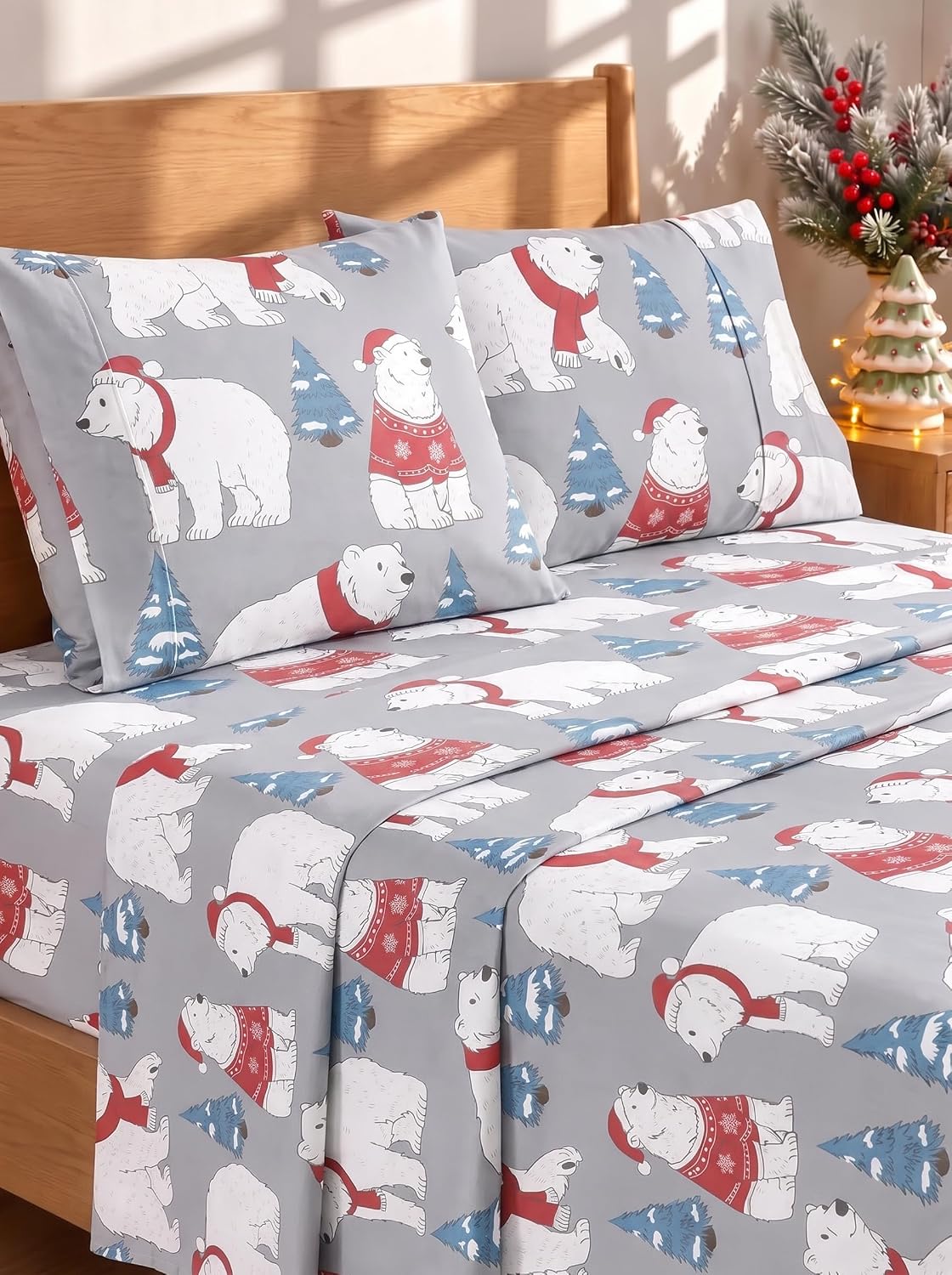 Queen Size 4 Piece Sheet Set - Comfy Breathable & Cooling Sheets - White