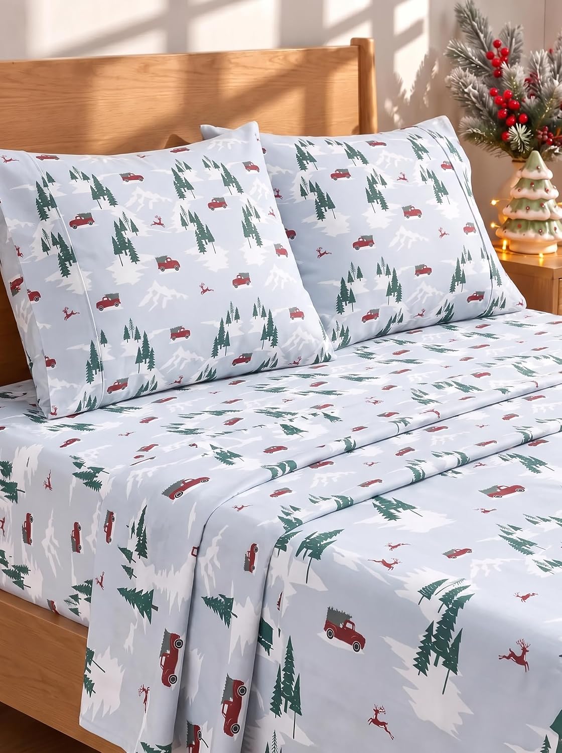 Queen Size 4 Piece Sheet Set - Comfy Breathable & Cooling Sheets - White