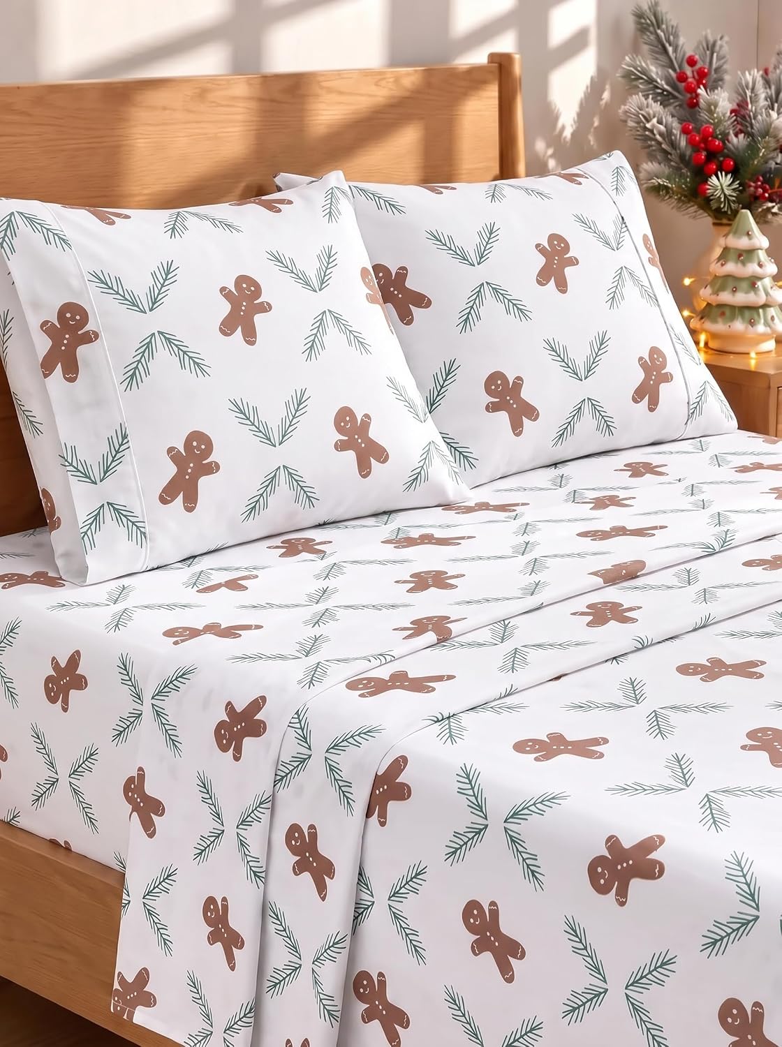 Queen Size 4 Piece Sheet Set - Comfy Breathable & Cooling Sheets - White