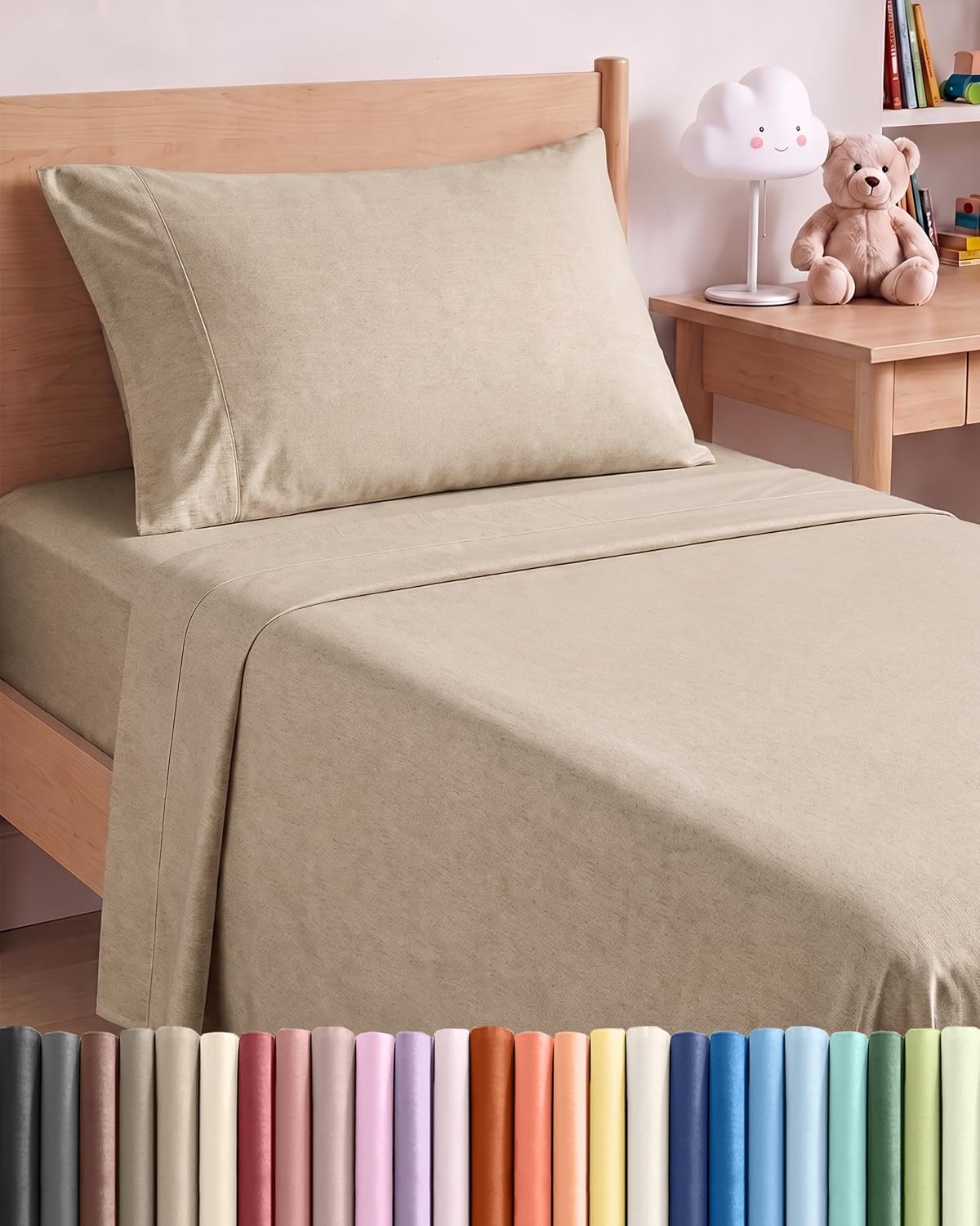 Queen Size 4 Piece Sheet Set - Comfy Breathable & Cooling Sheets - White