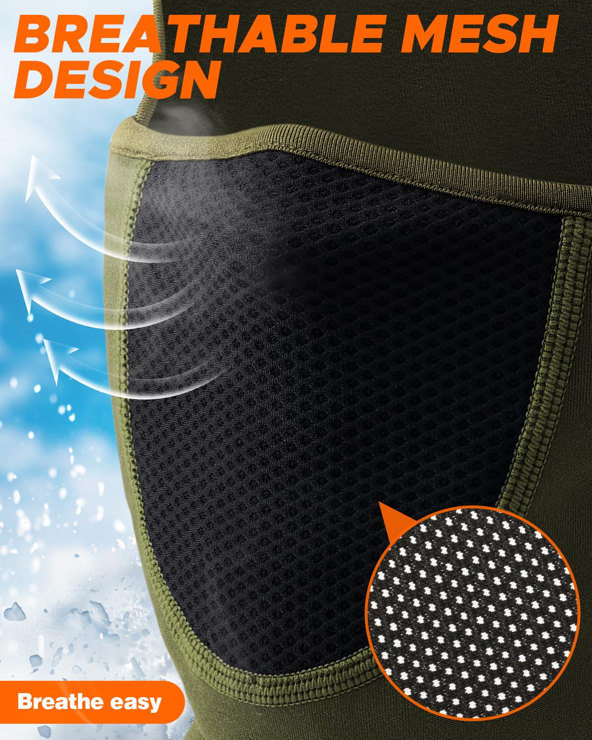 Balaclava Face Ski Mask with Movable Design for Men Women-Fleece Winter Face Covering for Cold Weather Skiing Outdoor Work