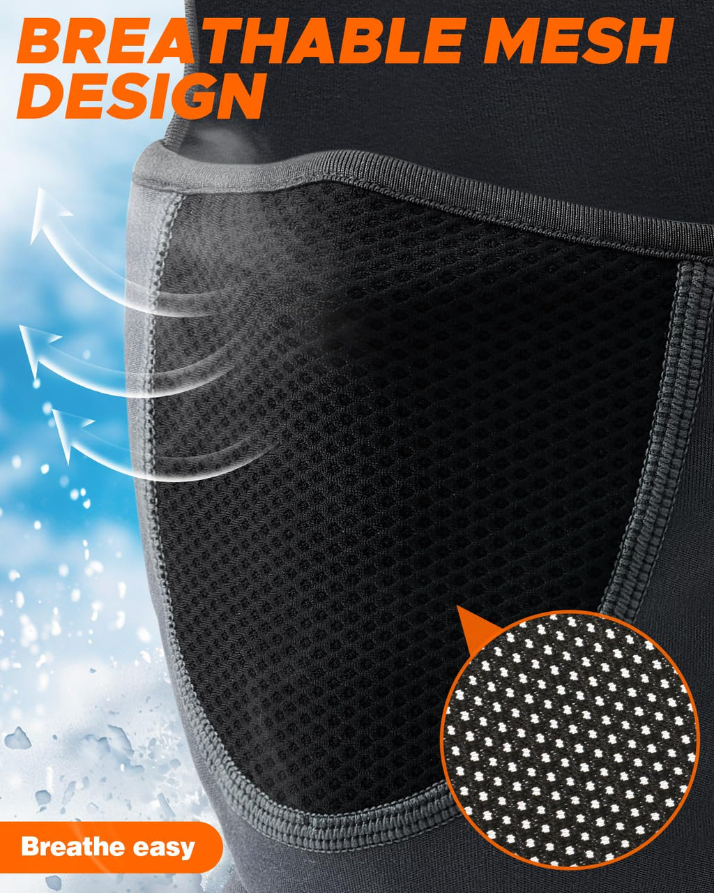 Balaclava Face Ski Mask with Movable Design for Men Women-Fleece Winter Face Covering for Cold Weather Skiing Outdoor Work