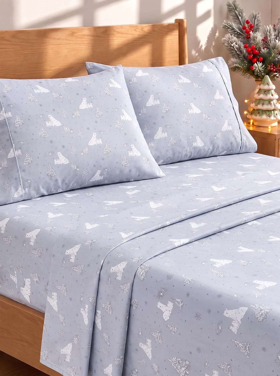 Queen Size 4 Piece Sheet Set - Comfy Breathable & Cooling Sheets - White