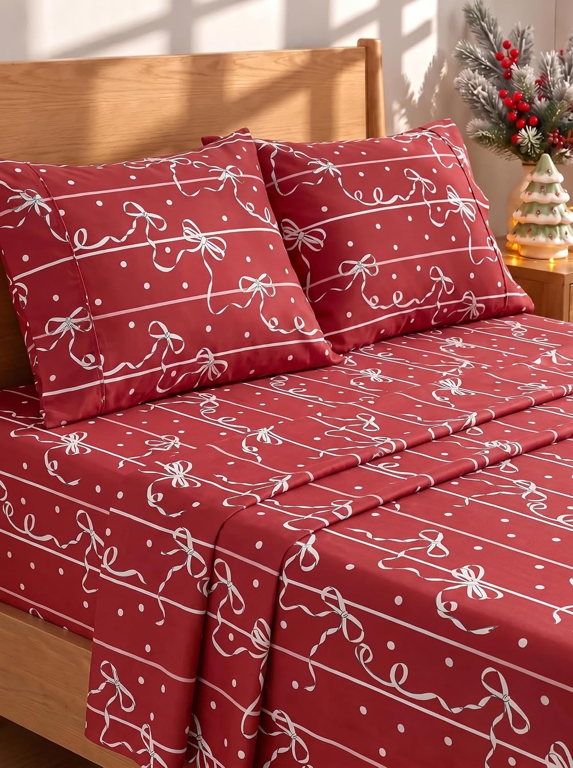Queen Size 4 Piece Sheet Set - Comfy Breathable & Cooling Sheets - White