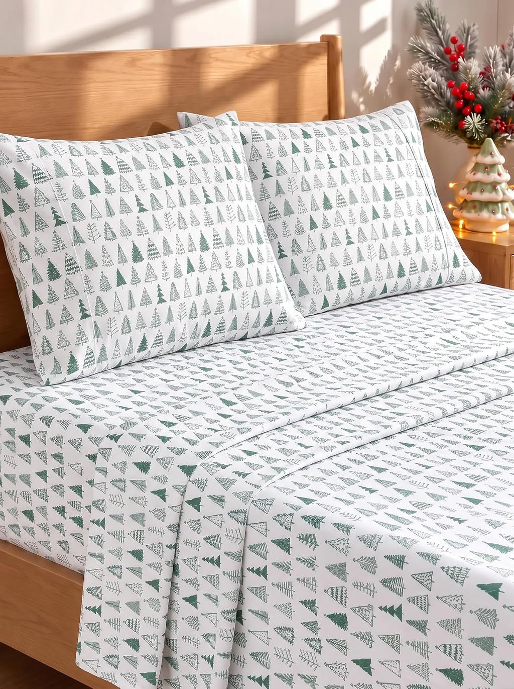 Queen Size 4 Piece Sheet Set - Comfy Breathable & Cooling Sheets - White